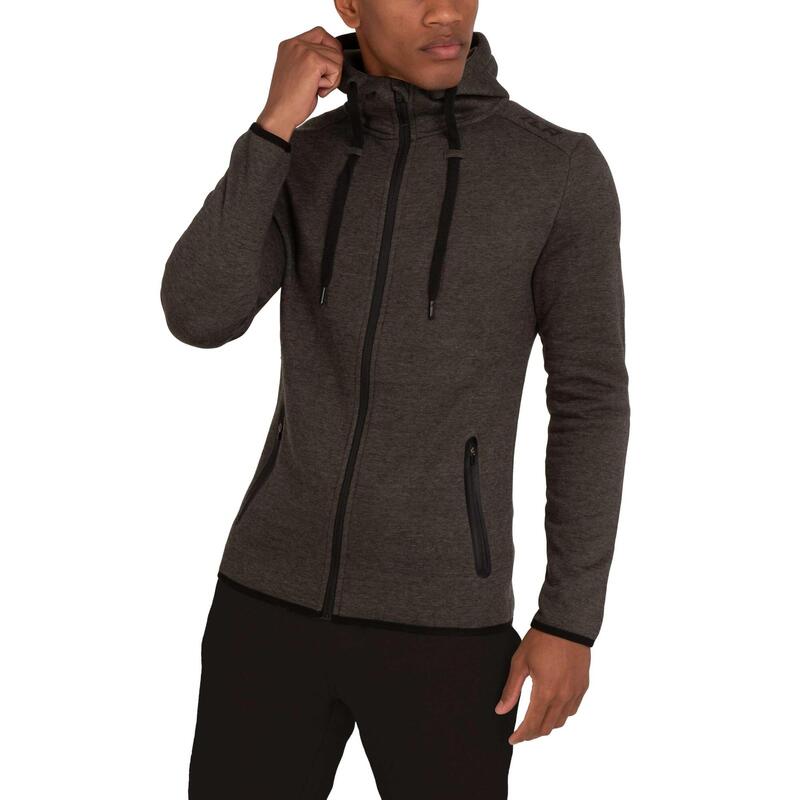Sweat à Capuche Revolution Tech avec Poches à Fermeture Éclair pour Hommes