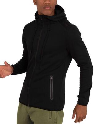Heren revolution tech hoodie met ritssluiting zakken