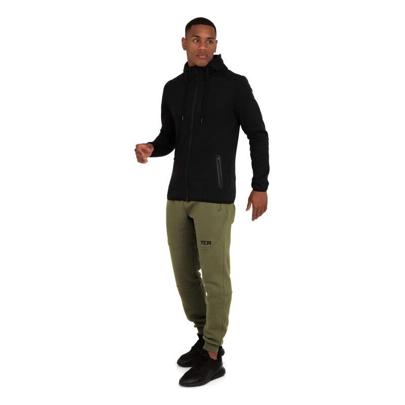 Sweat à Capuche Revolution Tech avec Poches à Fermeture Éclair pour Hommes