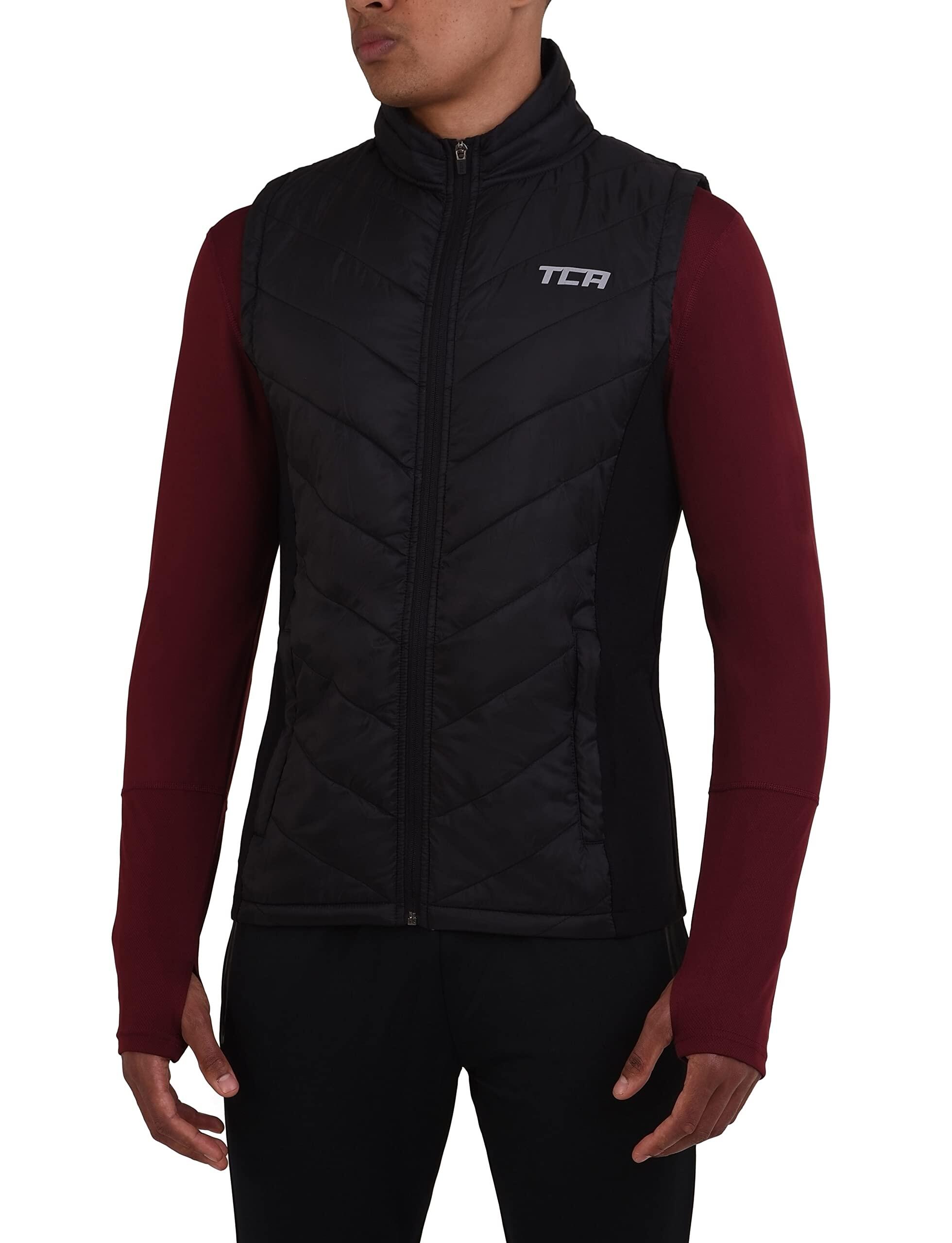 TCA Heren Excel Winter Gilet met ritssluiting zakken