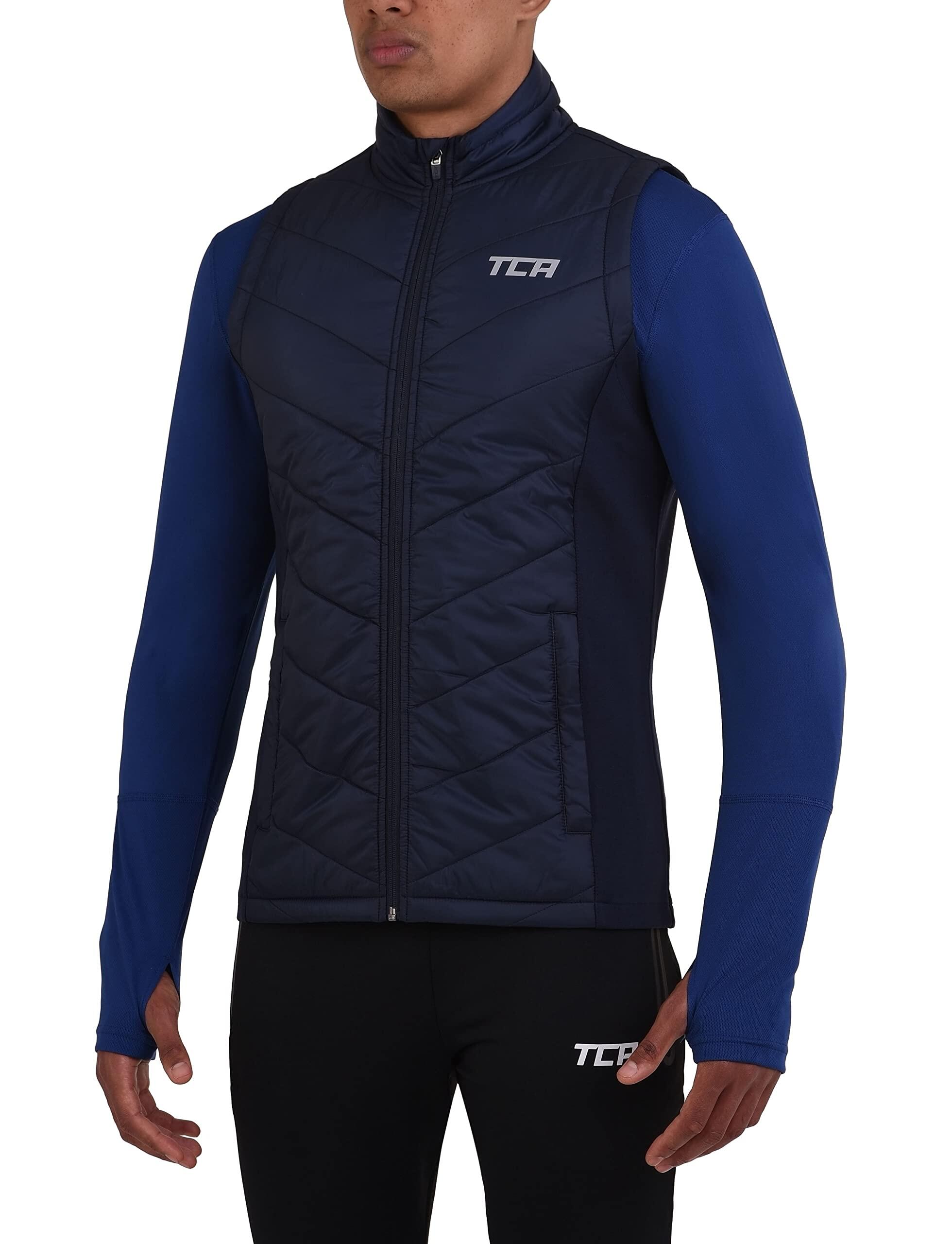 TCA Heren Excel Winter Gilet met ritssluiting zakken