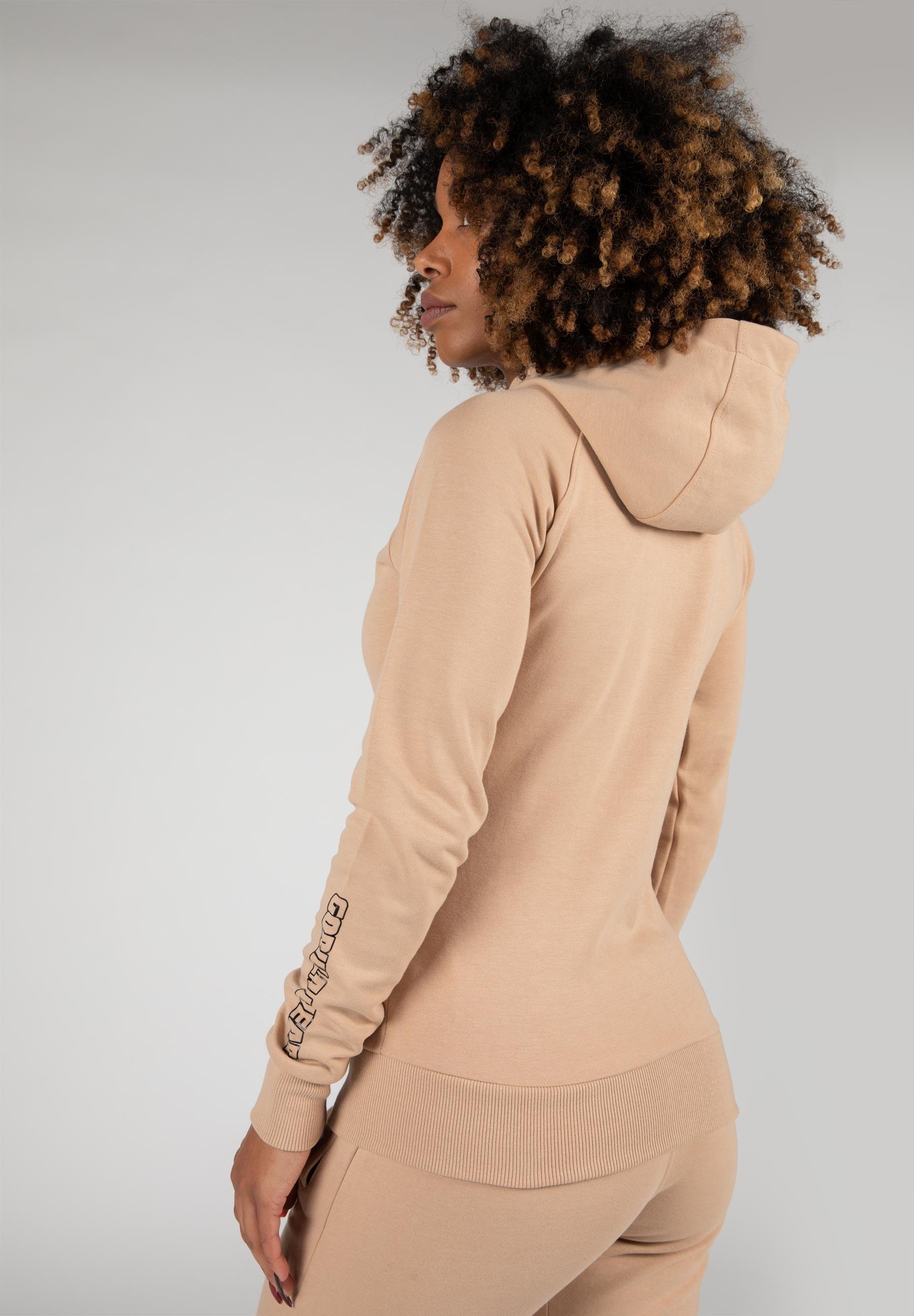 Marion Felpa con cappuccio con zip - Beige 3/7