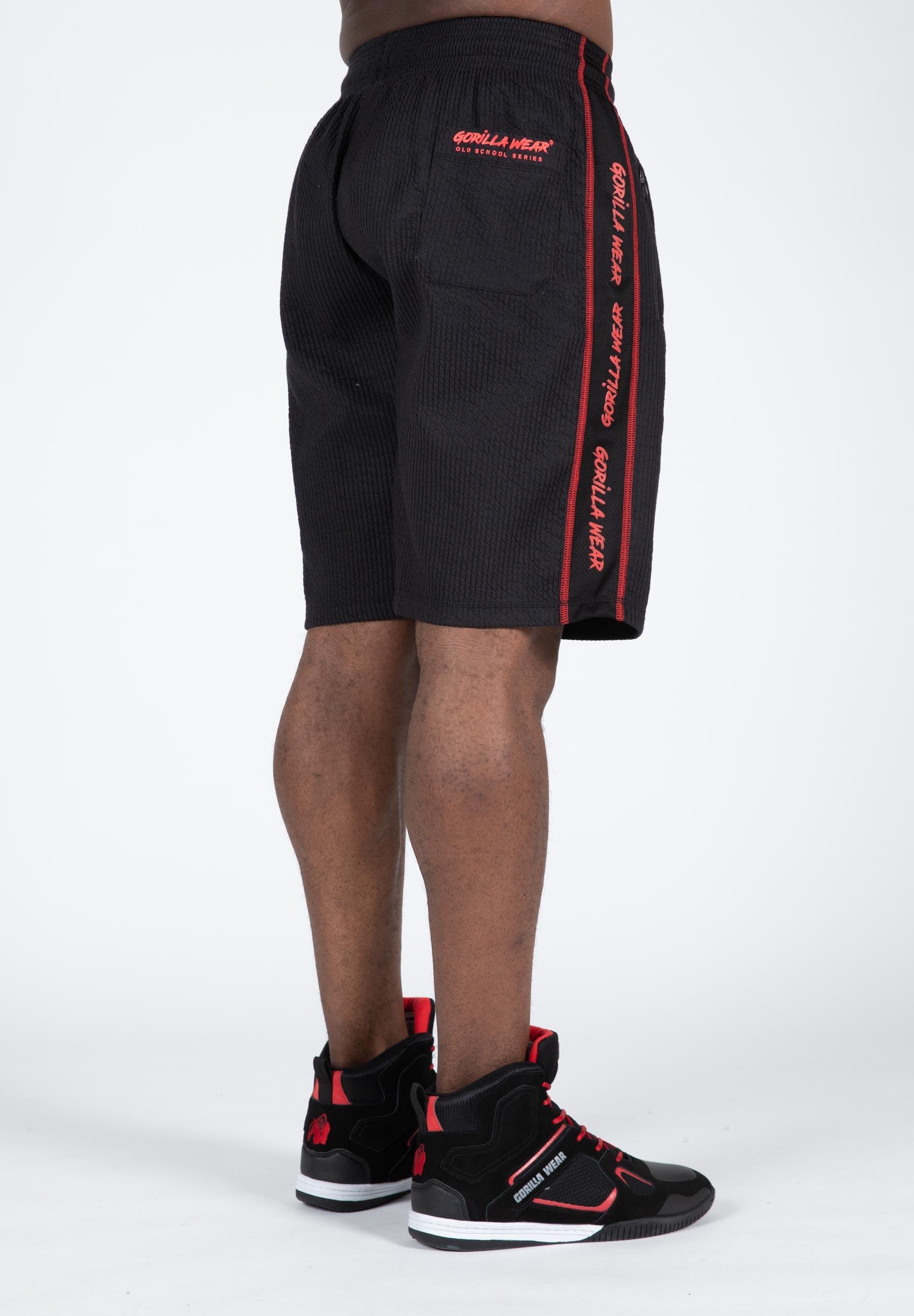 Buffalo Allenamento vecchia scuola Pantaloncini - Nero/Rosso 3/6