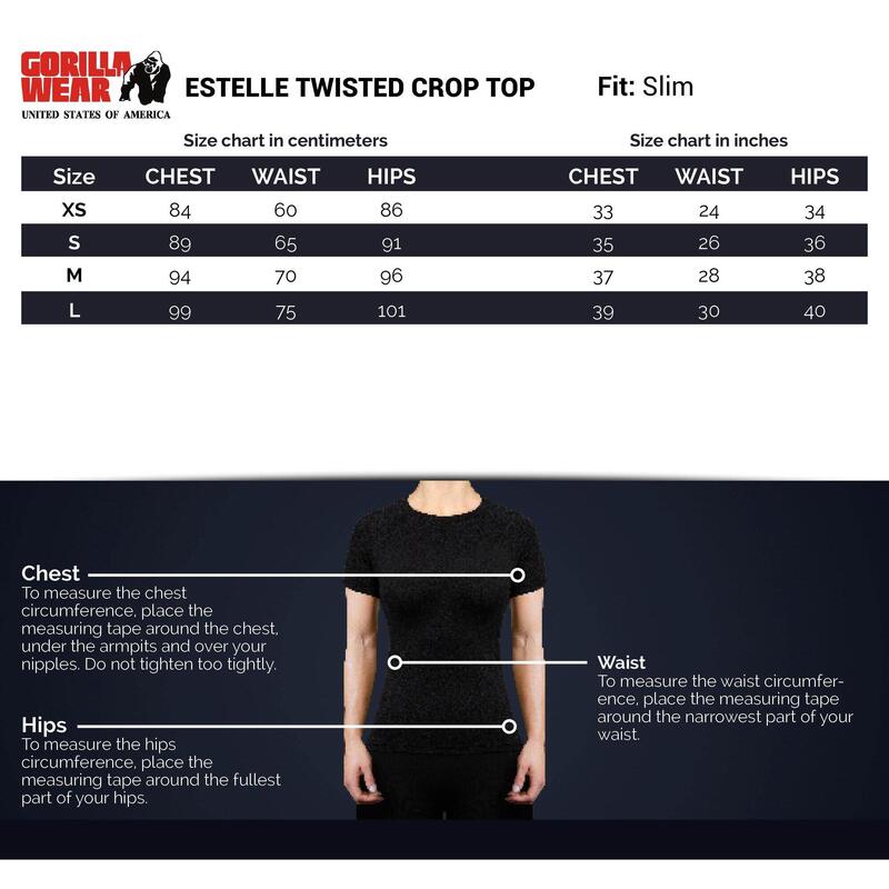 Estelle Skręcone Crop Top - Czarny