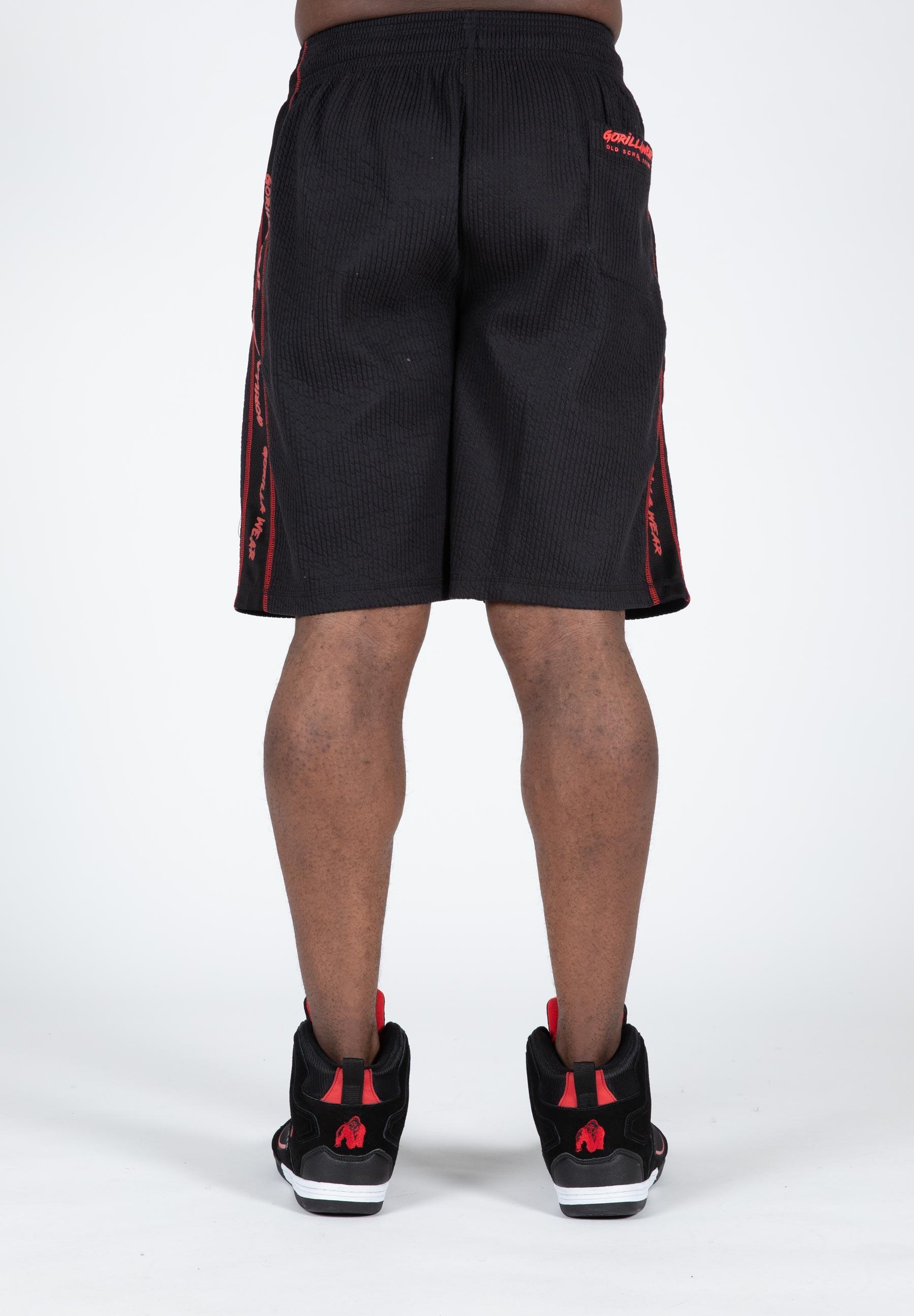 Buffalo Allenamento vecchia scuola Pantaloncini - Nero/Rosso 4/6