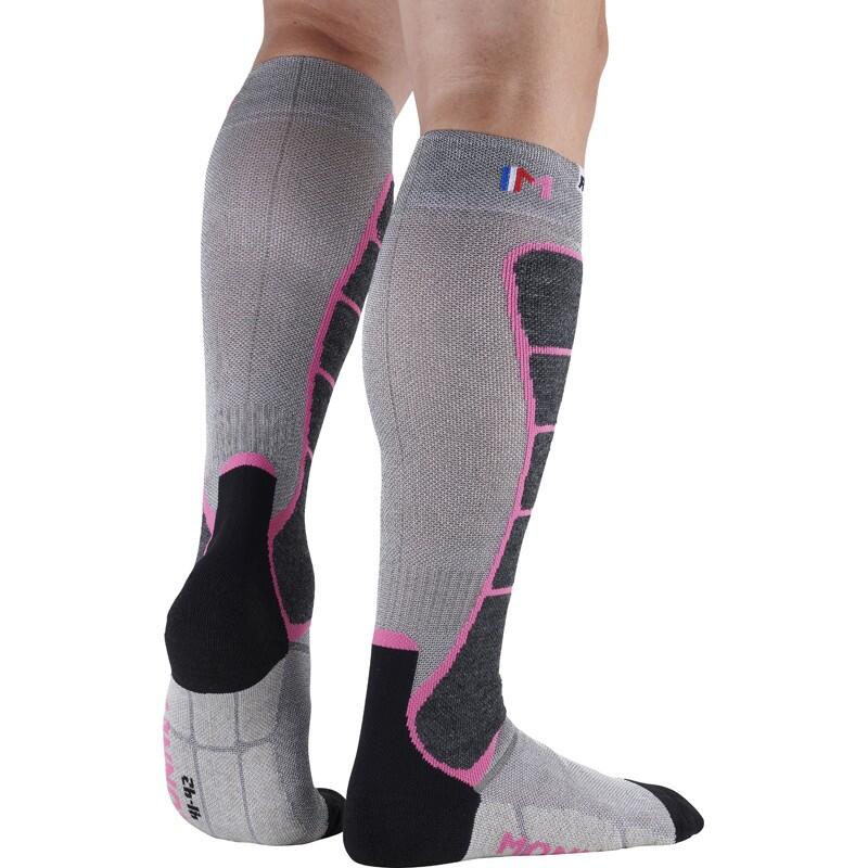 Fusion - Chaussettes de ski avec fil d'argent - Protection thermique