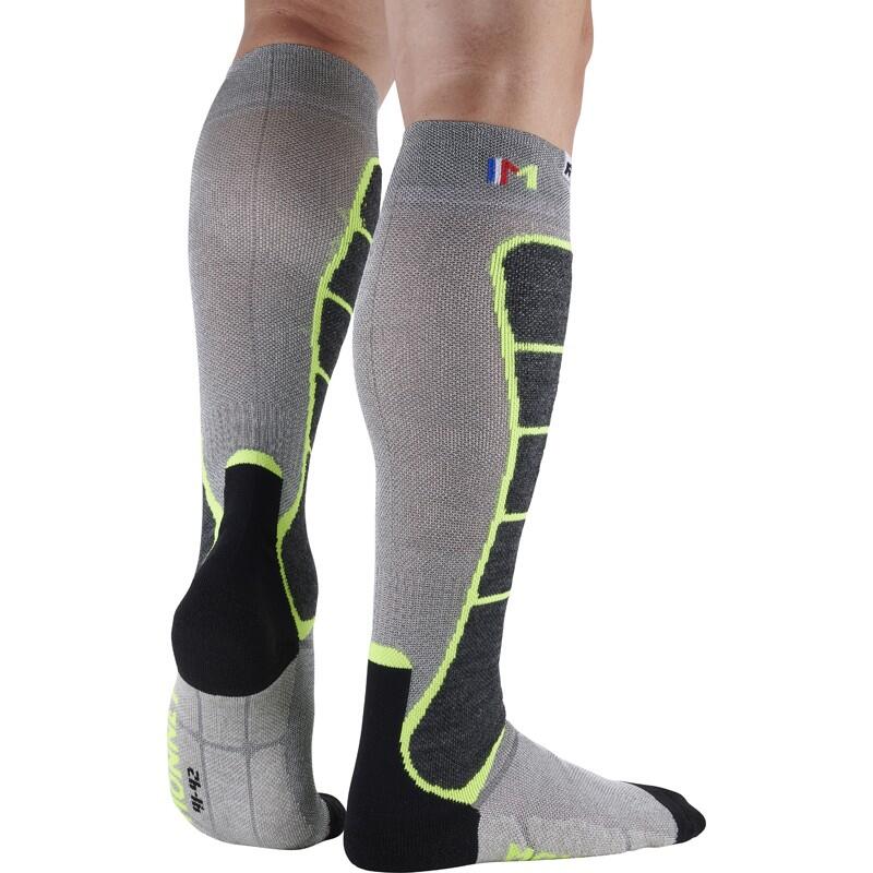 Fusion - Chaussettes de ski avec fil d'argent - Protection thermique