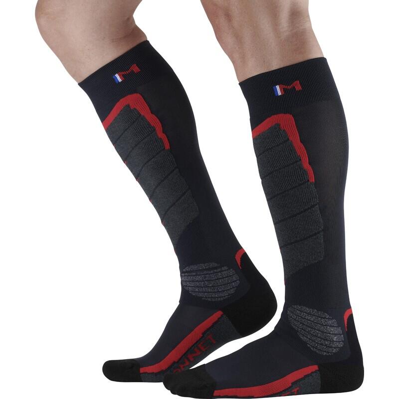 Monnet - Access - Chaussettes De Ski Chaudes Et Confortables. - Chaussettes - Noir - 35/38 - Decathlon