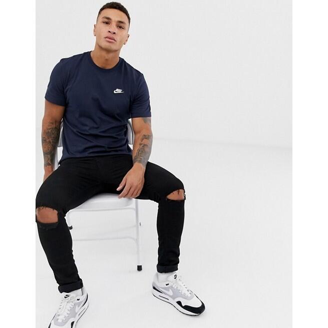 T-shirt Nike Club Tee, Blauw, Mannen 5/5