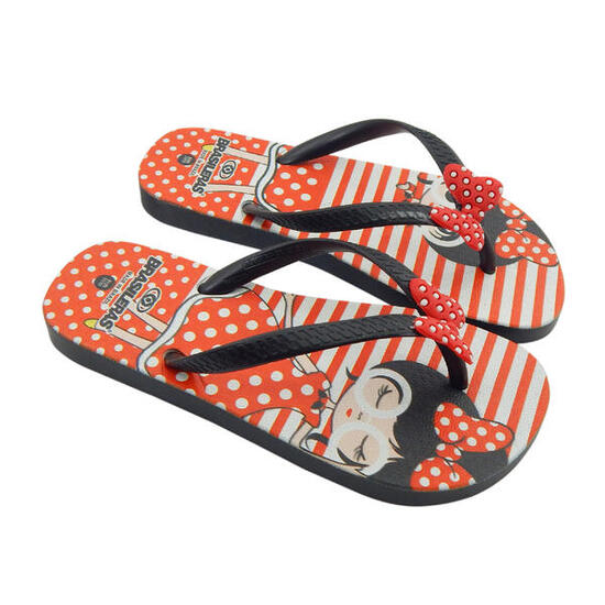 Chancla De Playa De Niño Brasileras Dedo Negro Suela De Goma