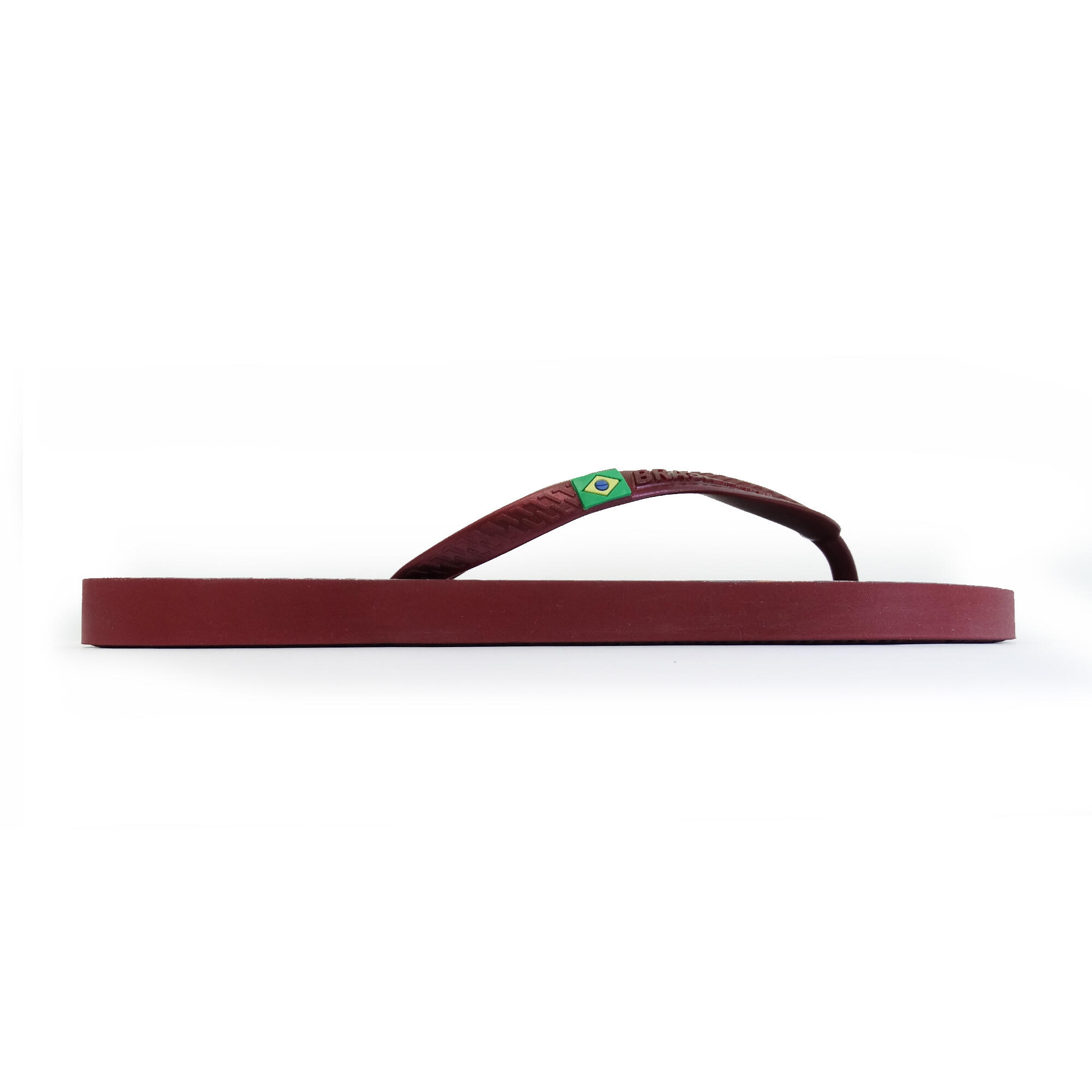 Tongs pour femme Brasileras de couleur rouge avec semelle en gomme 3/5