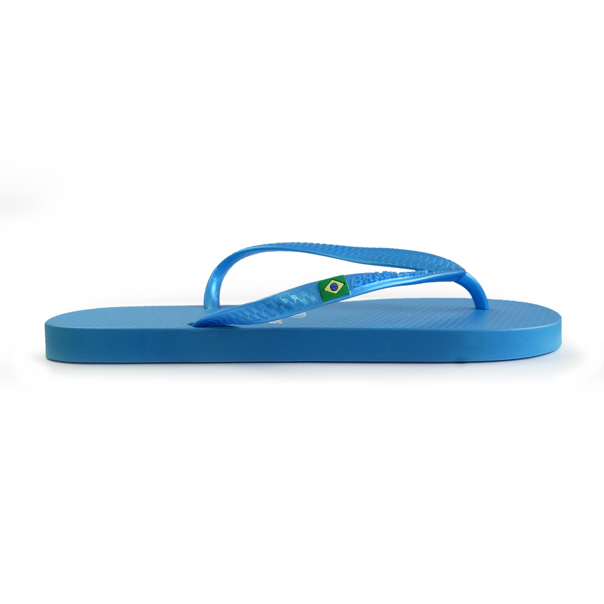 Tongs pour femme Brasileras bleu ciel avec semelle en gomme 3/5