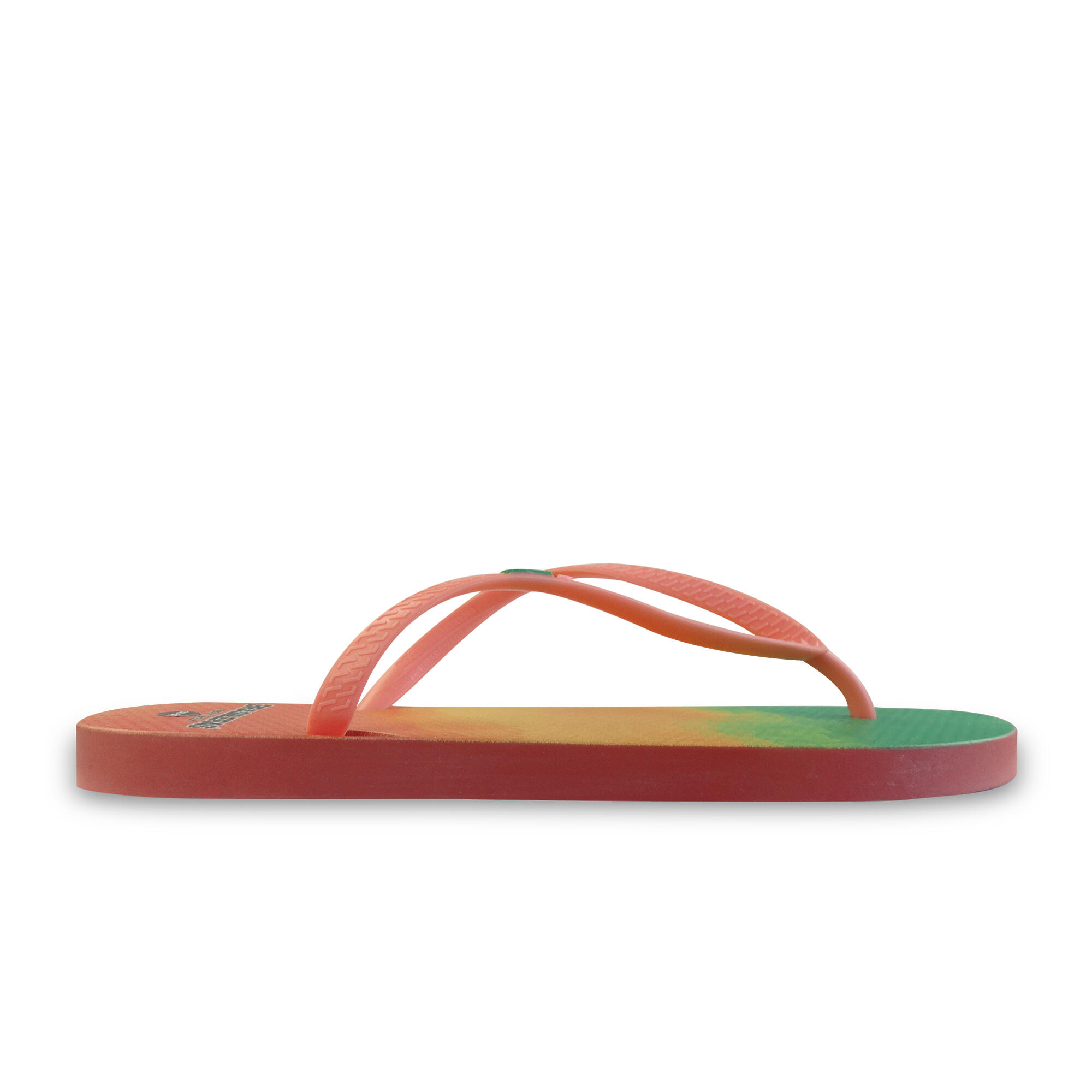 Brasileras dames teenslippers in roze met rubberen zolen 3/4