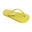 Tongs pour femmes Brasileras de couleur jaune avec semelle en gomme