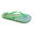 Tongs pour femmes Brasileras de couleur vert avec semelle en gomme