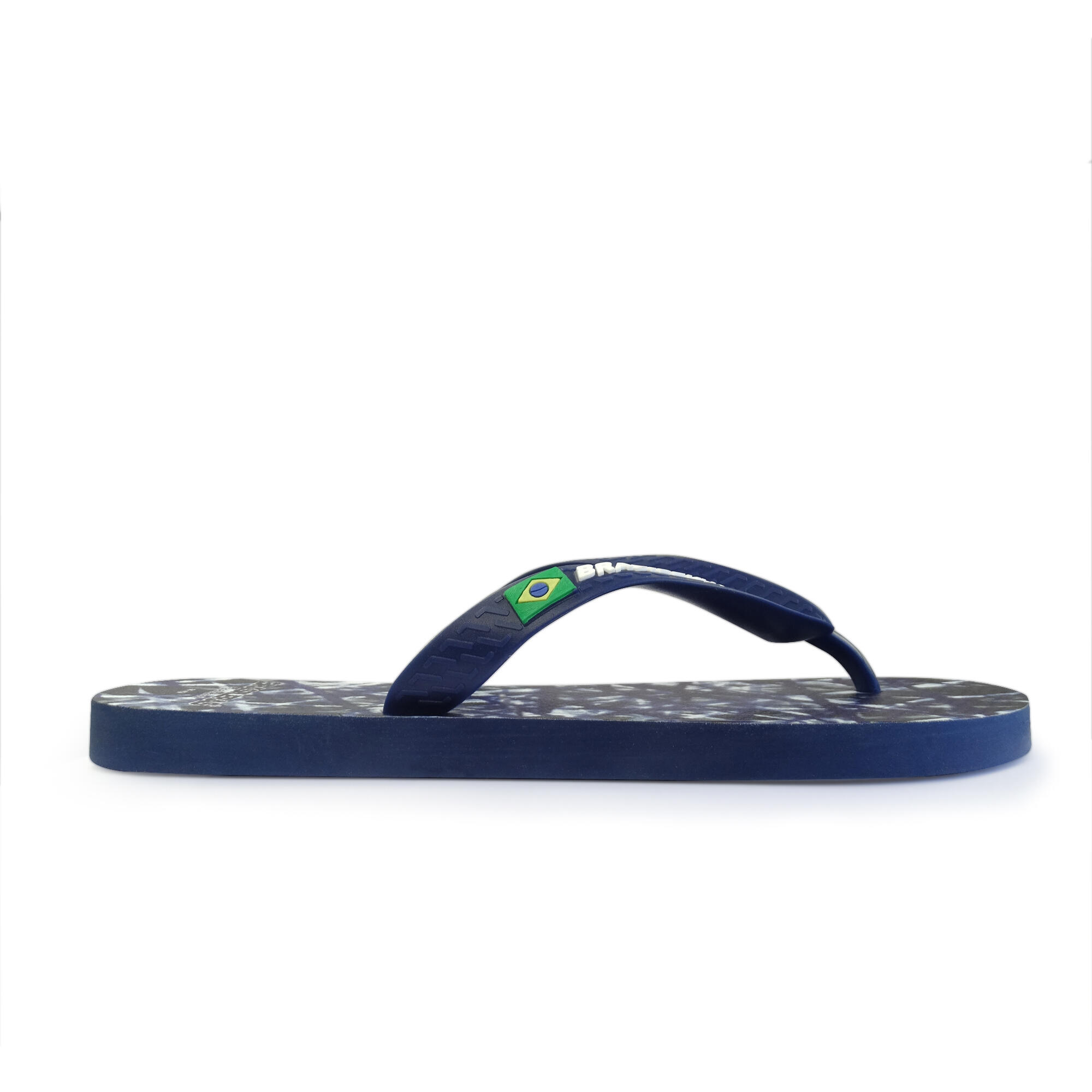 Tongs pour homme Brasileras de couleur bleu avec semelle en gomme 3/5