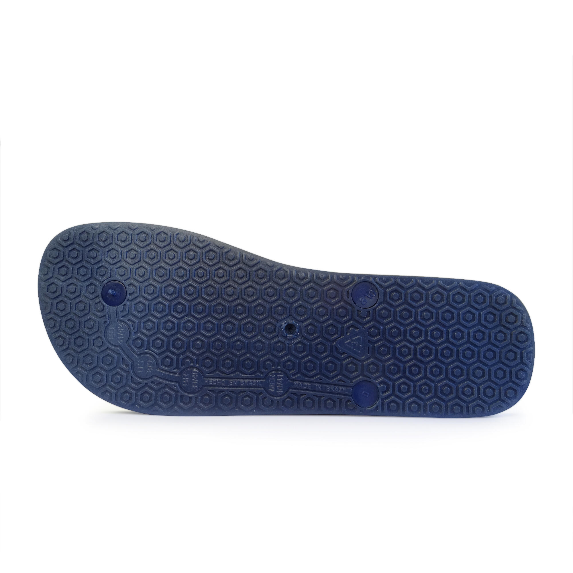 Tongs pour homme Brasileras de couleur bleu avec semelle en gomme 5/5