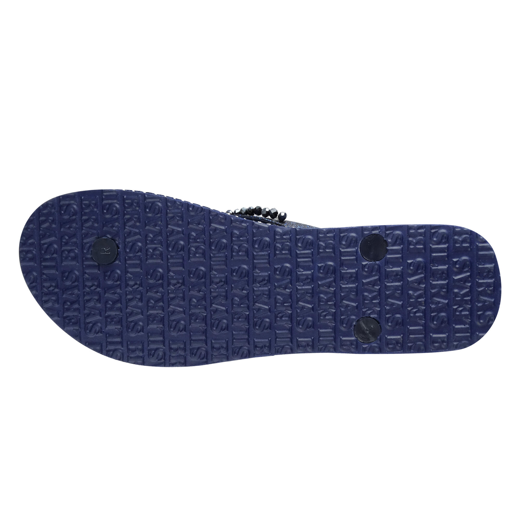 Tongs pour femme Brasileras de couleur bleu avec semelle en gomme 4/4