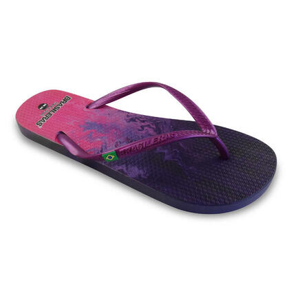 Chanclas De Playa De Mujer Brasileras Dedo Rosa suela goma Antideslizante