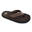 Tongs pour hommes Brasileras de couleur marron avec semelle en gomme