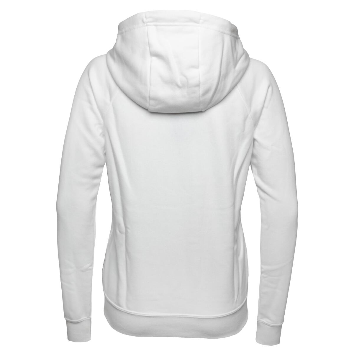 Felpa con cappuccio donna ( fleece) nike bianco 2/4