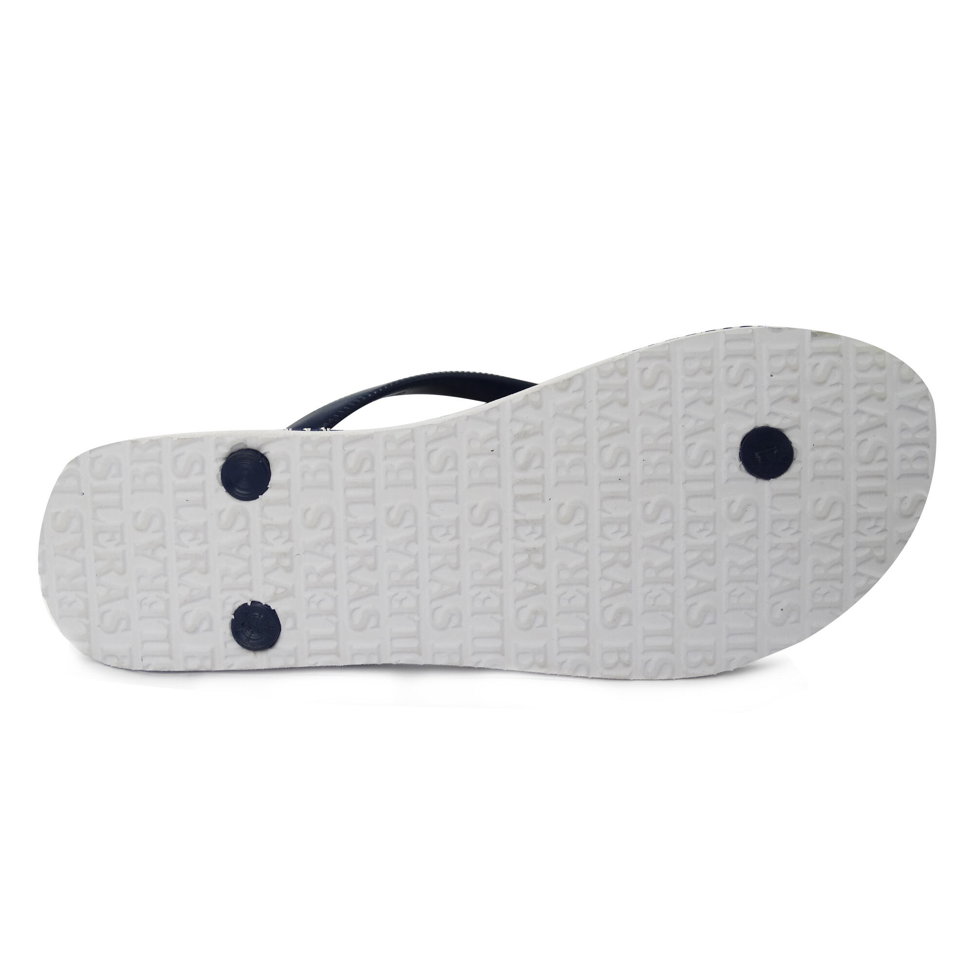 Tongs pour femme Brasileras de couleur bleu avec semelle en gomme 4/4