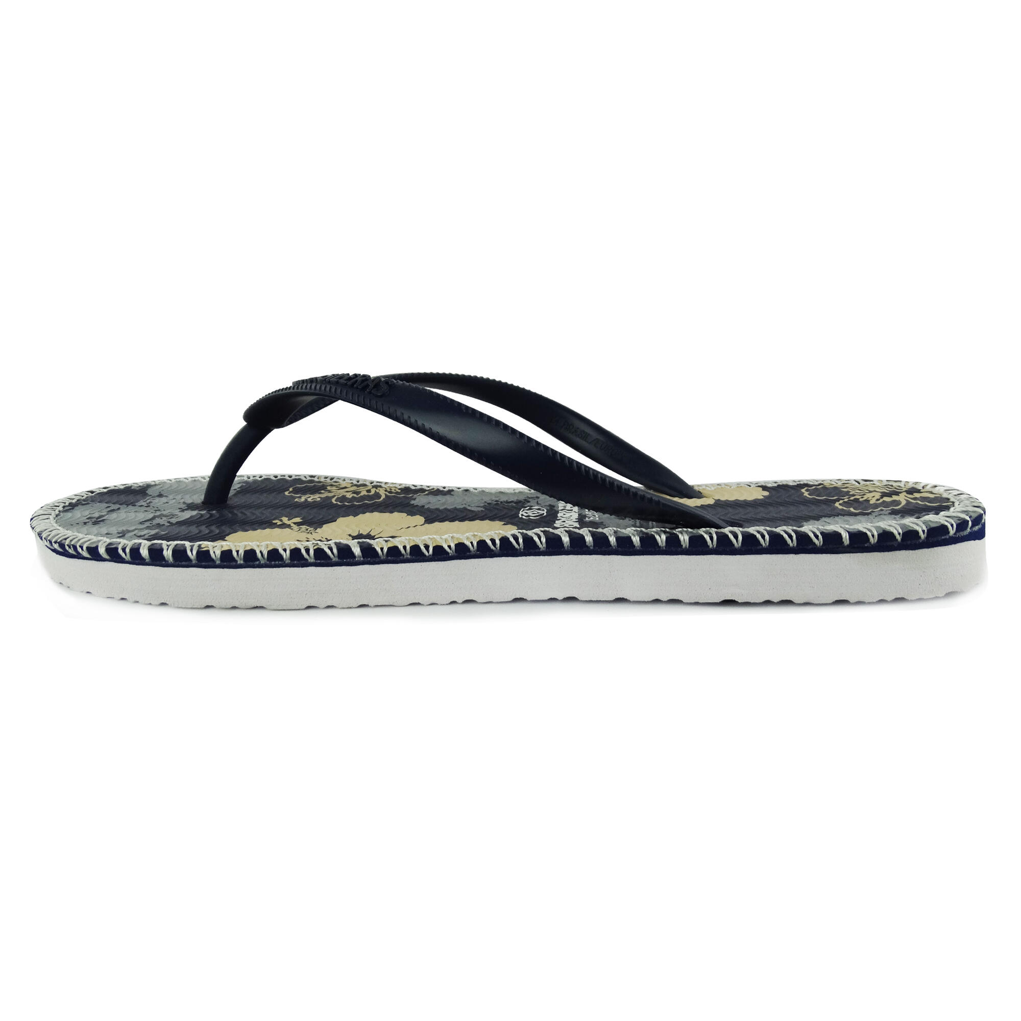 Tongs pour femme Brasileras de couleur bleu avec semelle en gomme 2/4