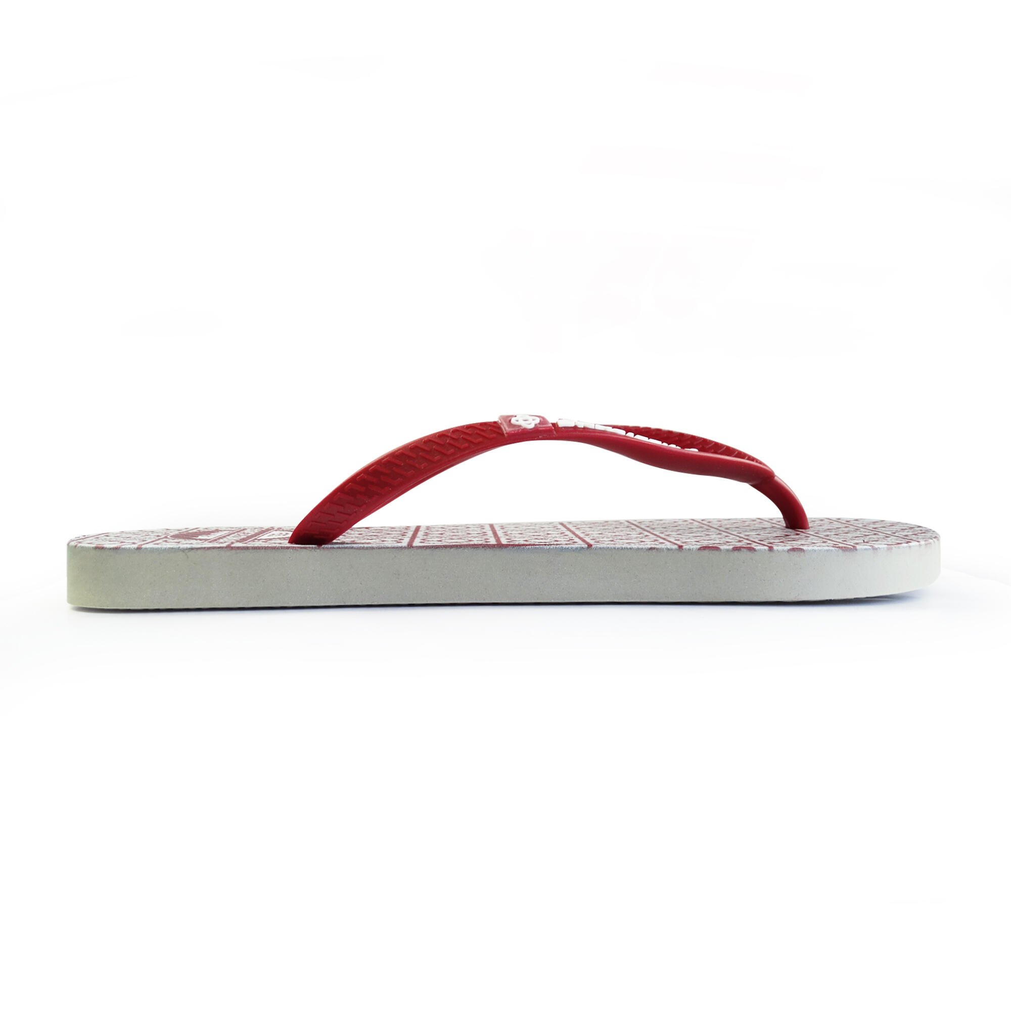 Tongs pour femme Brasileras de couleur bordeaux avec semelle en gomme 3/5
