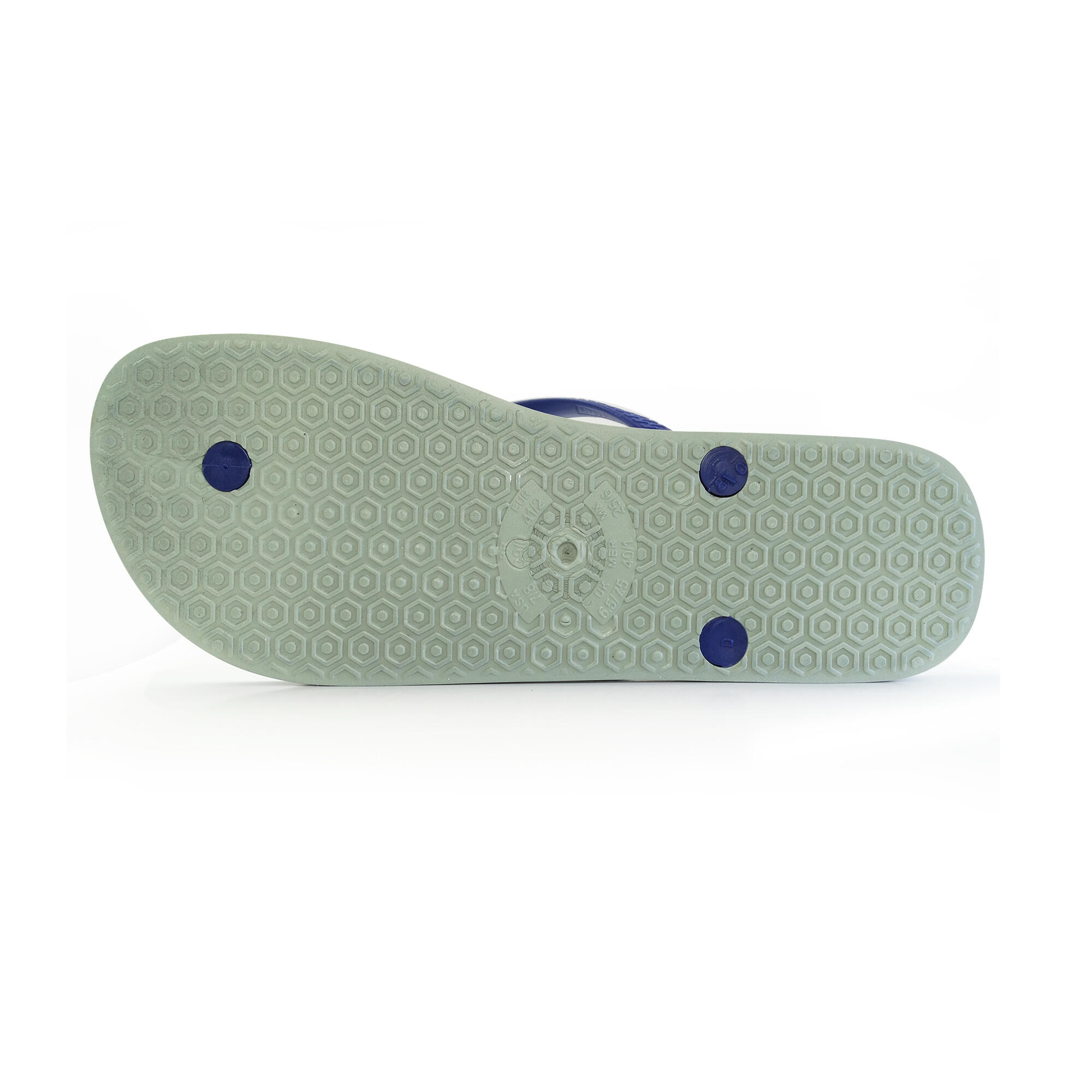 Tongs pour femme Brasileras de couleur bleu avec semelle en gomme 5/5