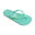 Tongs pour femmes Brasileras de couleur vert eau avec semelle en gomme