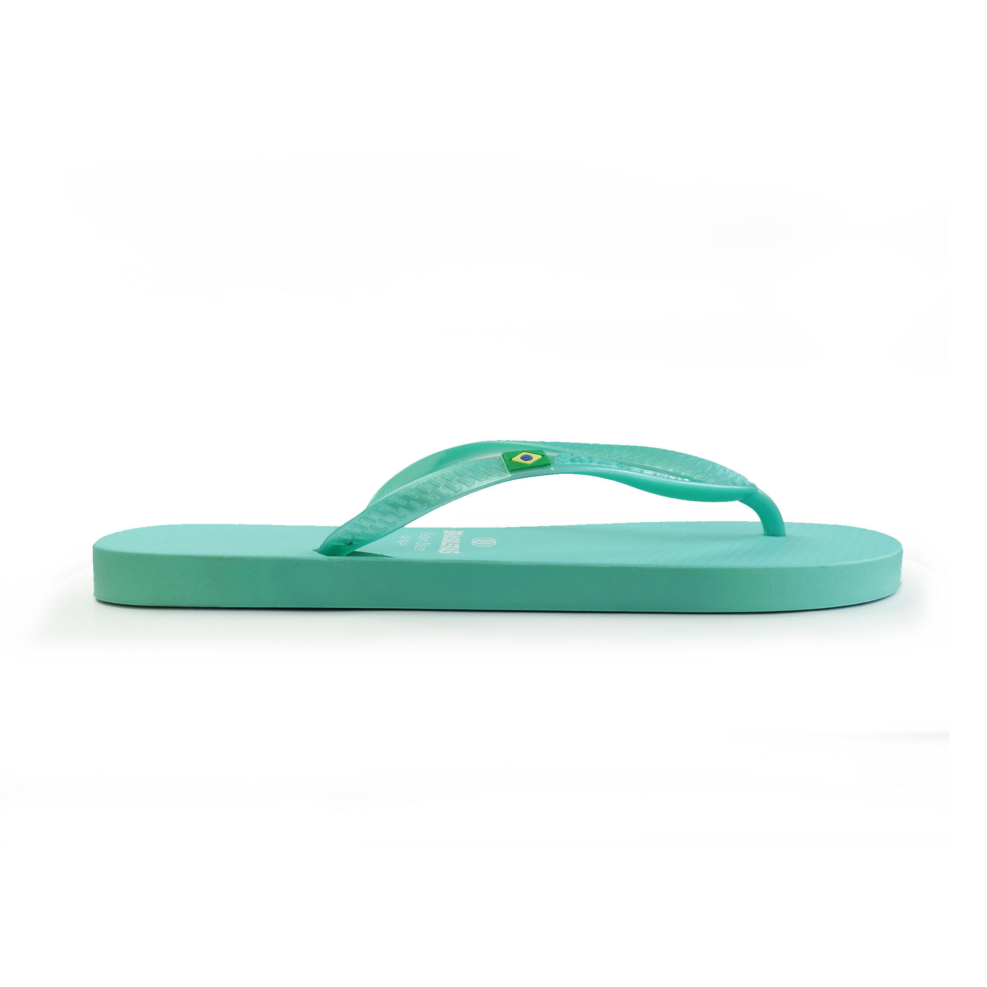 Tongs pour femme Brasileras de couleur vert eau avec semelle en gomme 3/5