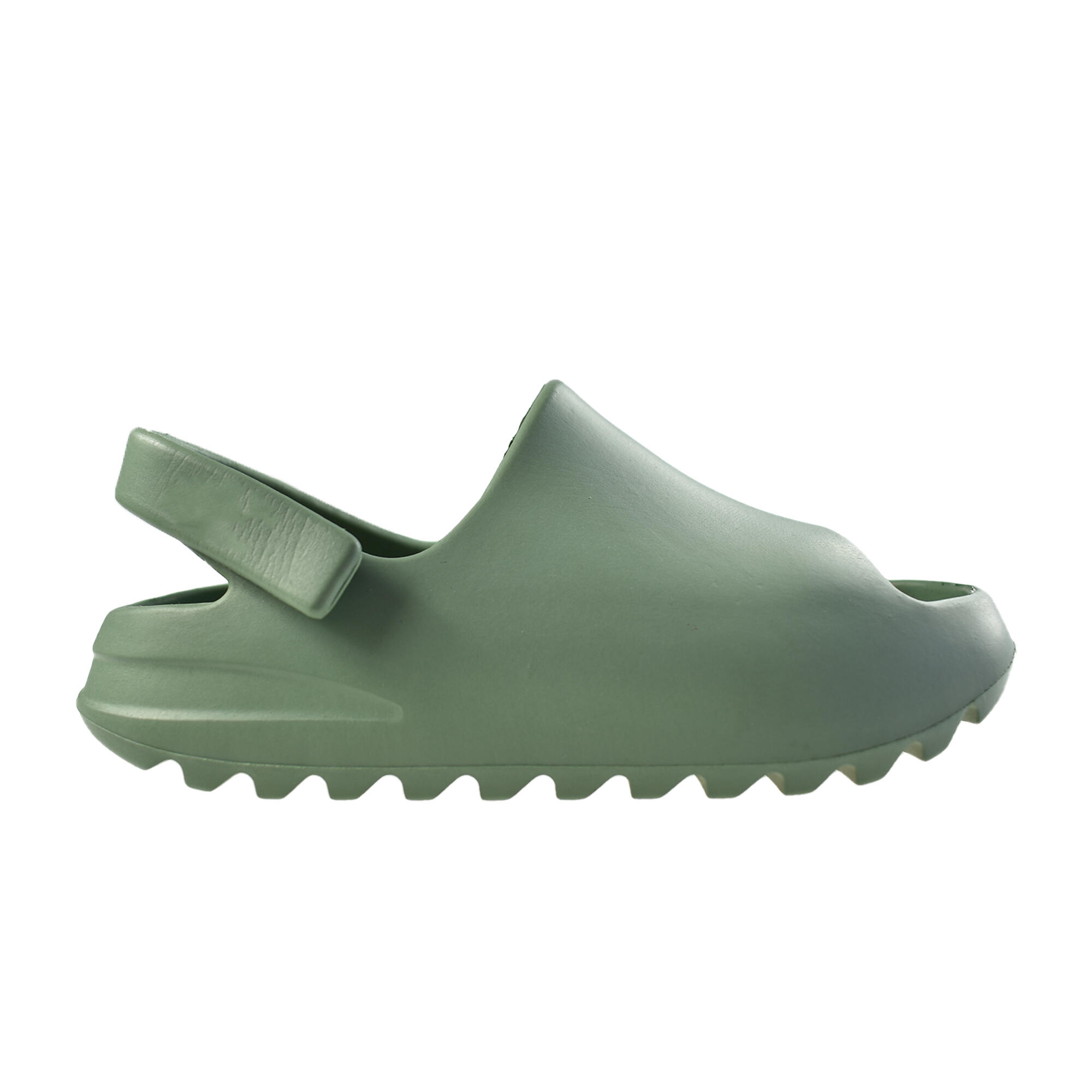 Infradito da spiaggia Nuvola per bambini in verde con suola in gomma 3/6