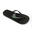 Tongs pour femmes Brasileras de couleur noir avec semelle en gomme