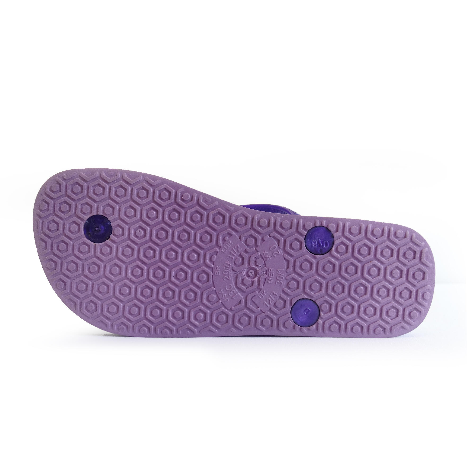 Tongs pour enfants Brasileras de couleur violet avec semelle en gomme 5/5