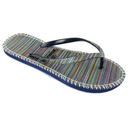 Chanclas Playa Mujer Brasileras Dedo Negro suela goma Antideslizante