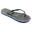 Tongs pour femmes Brasileras de couleur bleu avec semelle en gomme