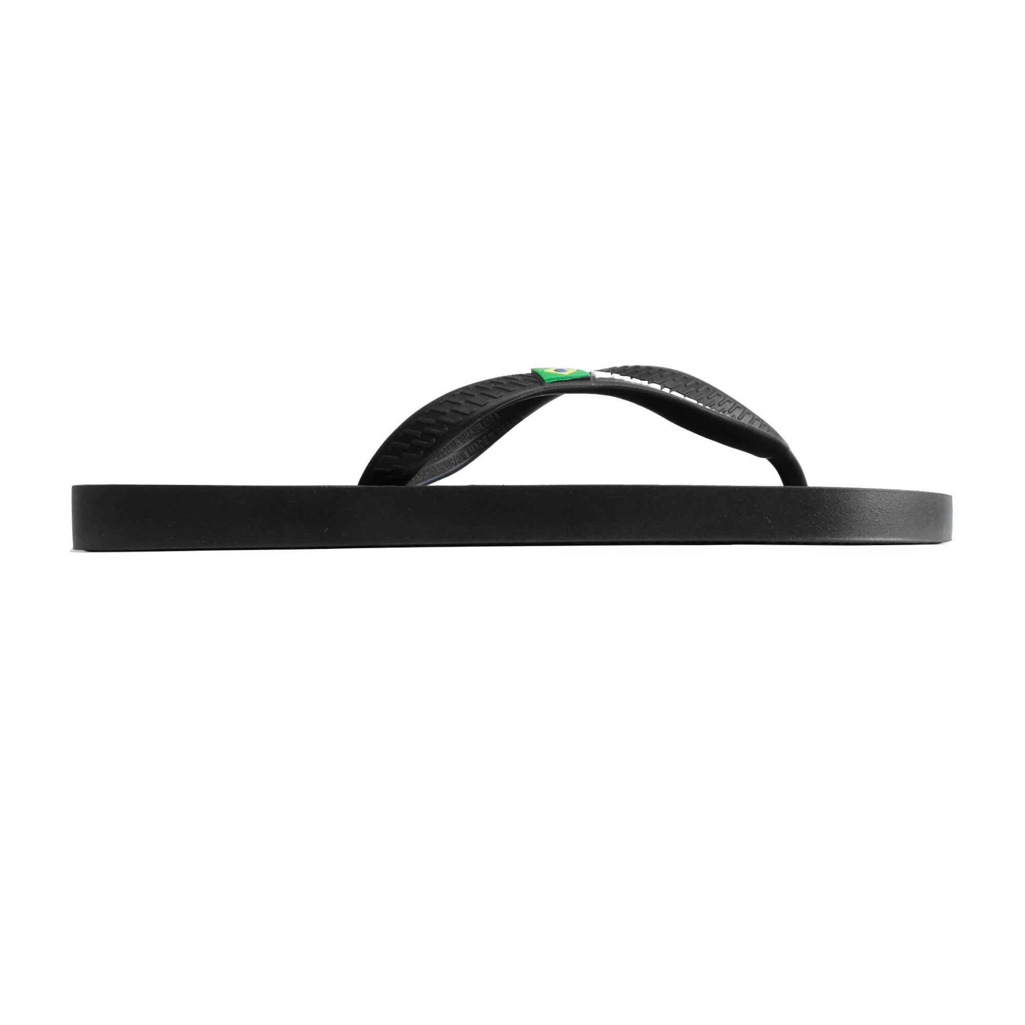 Infradito da spiaggia da donna in nero con suola in gomma 3/5