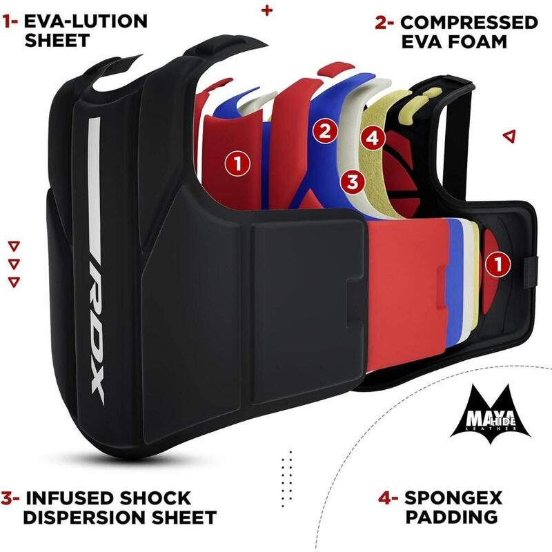 Protectie pentru piept RDX F6 Matte, Alb, S/M