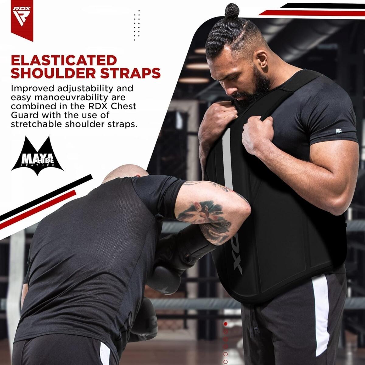 CHEST GUARD F6 MATTE WHITE PLUS-S/M 7/7