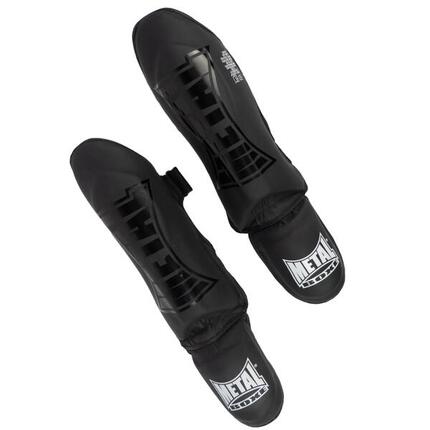 Metal Boxe Protège-Tibia+Pied Anatomique M Black Light