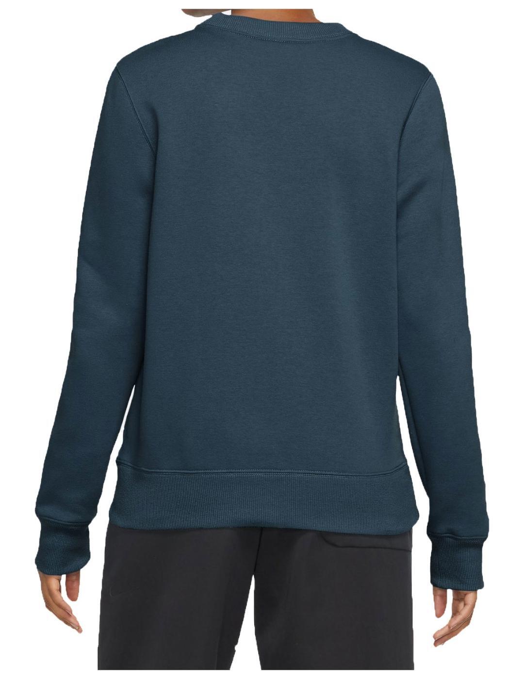 Sudaderas jerseys polares para Mujer Nike  phoenix fleece Azul 2/3