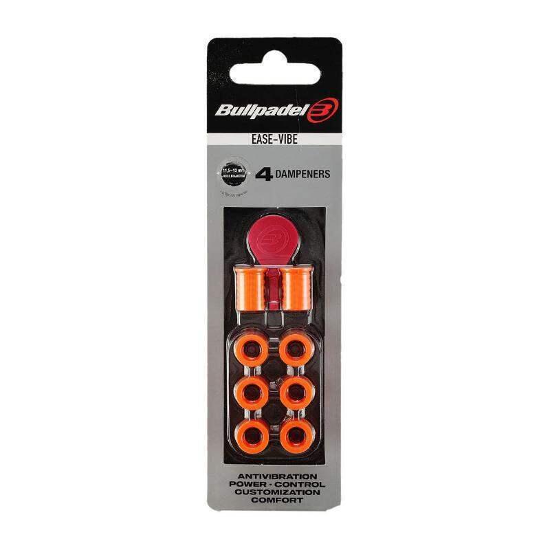 Blister (4 Pcs) Anti-vibration Bullpadel Ease Vibe Orange 3/5