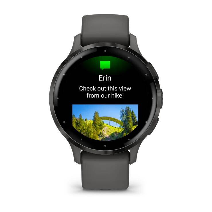 Venu 3S Health Fitness GPS Smartwatch Steel Bezel with Pebble Gray Case -  4