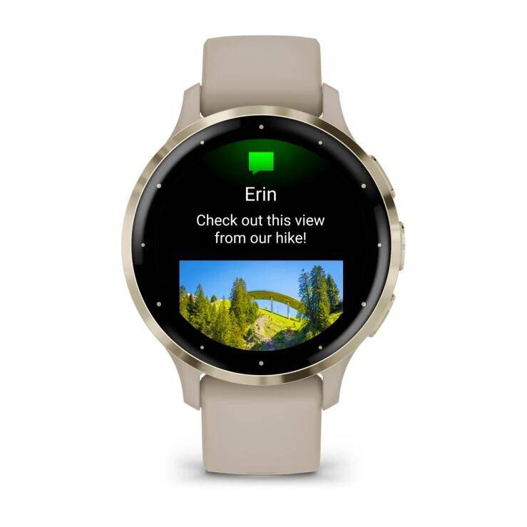 Venu® 3S
Soft Gold Stainless Steel Bezel with French Gray Case and Silicone -  4