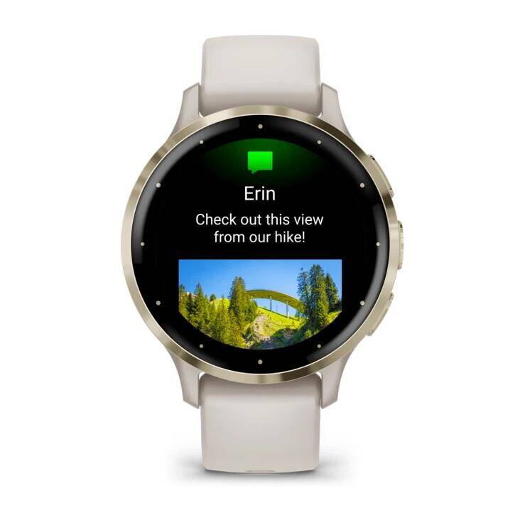 Venu® 3S
Soft Gold Stainless Steel Bezel with Ivory Case and Silicone Band -  4