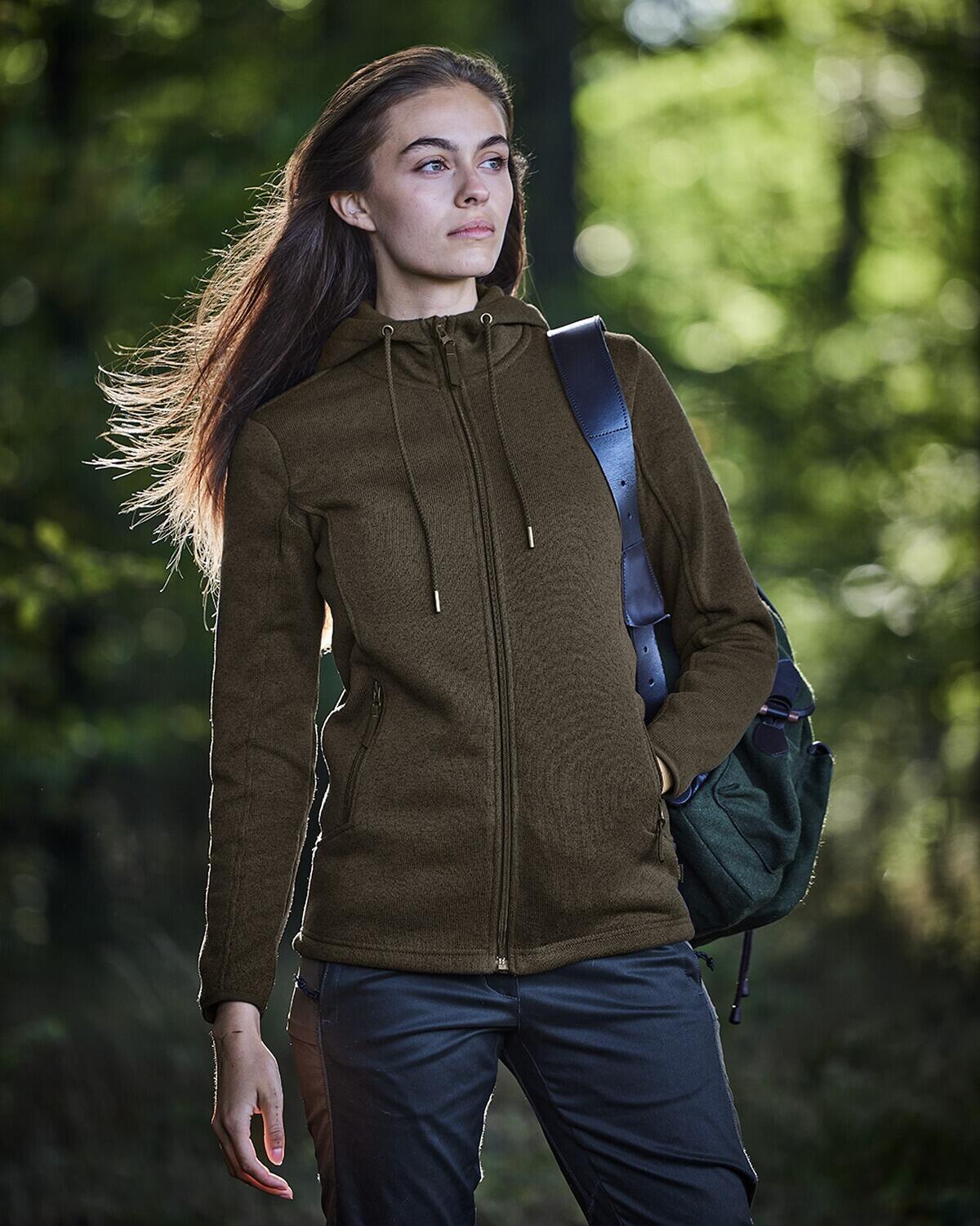 Damen Strickfleecejacke Visby 4/4