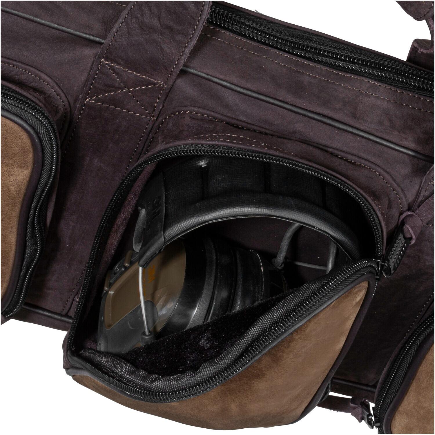 Langwaffenfutteral All-in Leder zweifarbig 6/12