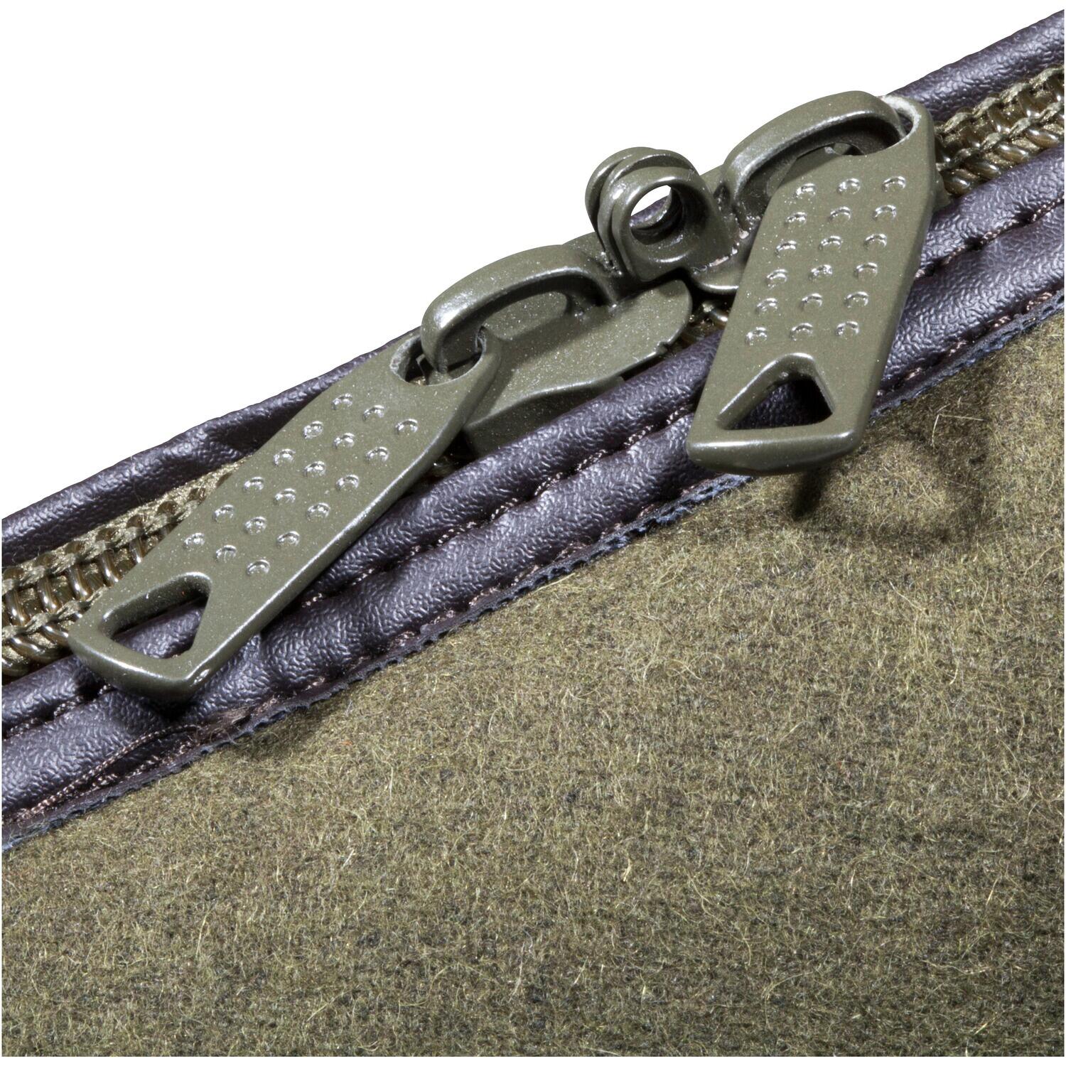 Langwaffenfutteral Luxury Loden/Leder 3/4