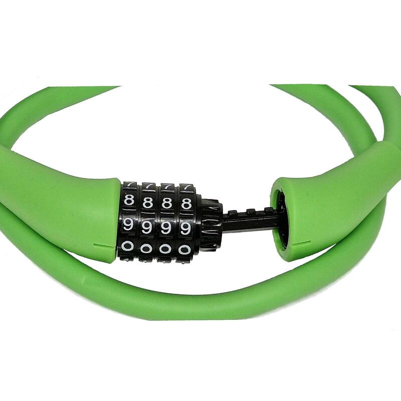 Zamek Szyfrowy Z Linką Silikon 900*12Mm Zielony