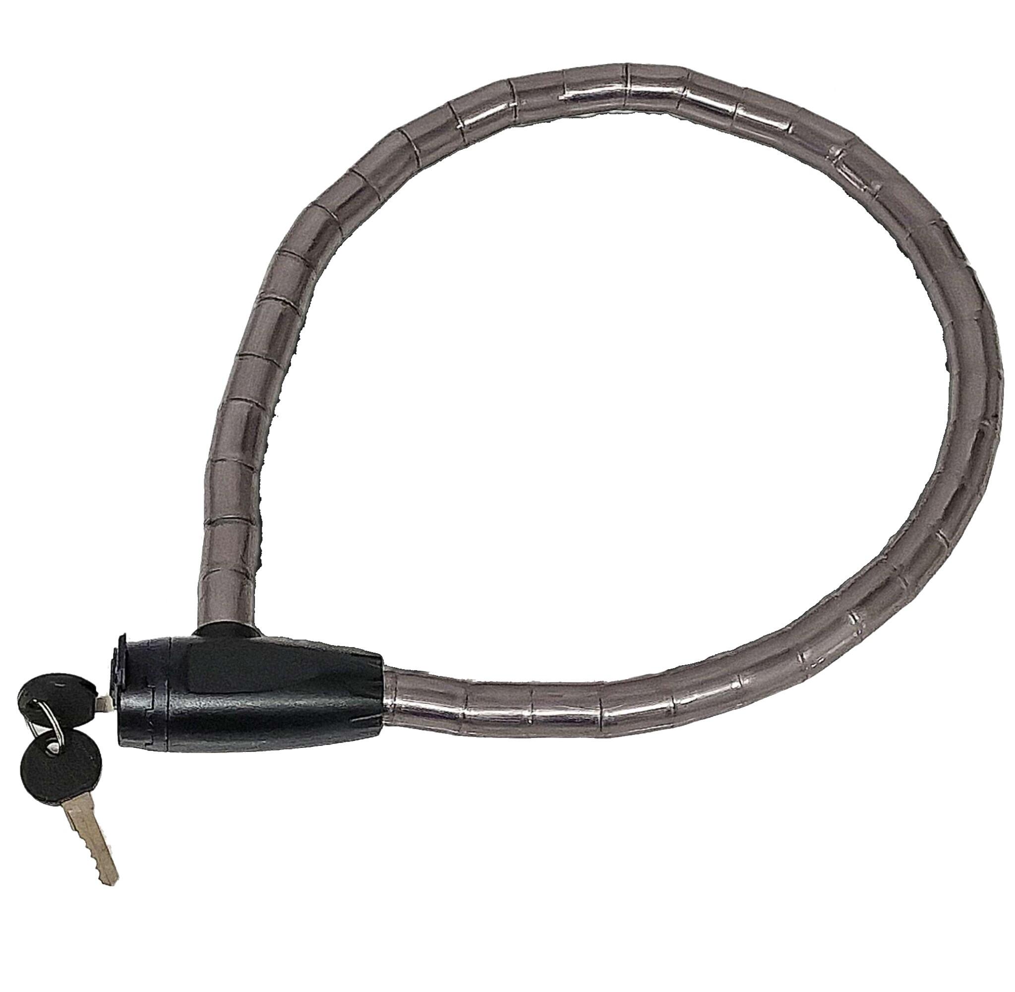 M-WAVE Armoured Cable Lock 800mm x 18mm with Keys 2/7